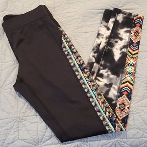 Aztec side printed blank leggings